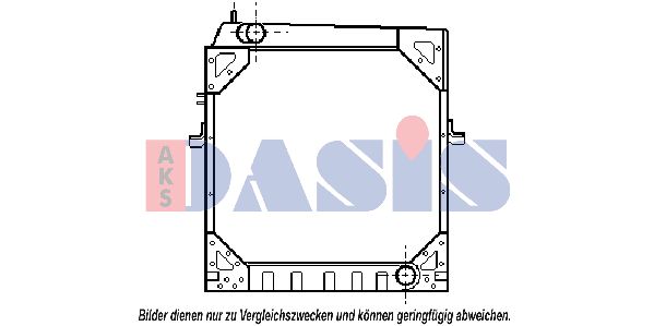 AKS DASIS Радиатор, охлаждение двигателя 400150N